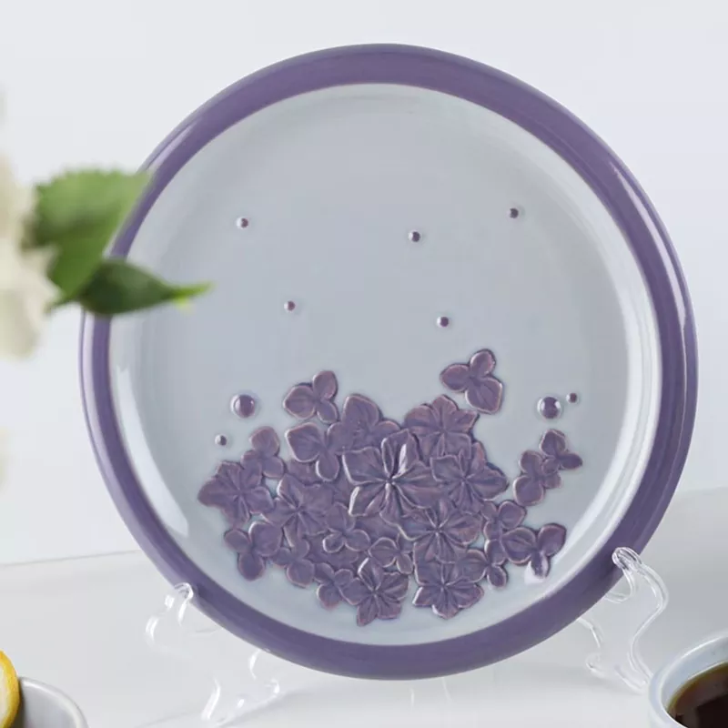 Placa de cerâmica pintada à mão para máquina de lavar louça
