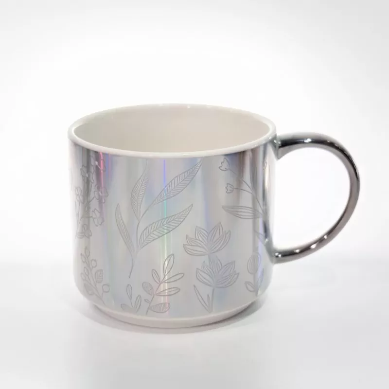 Caneca de cerâmica com decalque de galvanoplastia Caneca de cerâmica com decalque de galvanoplastia