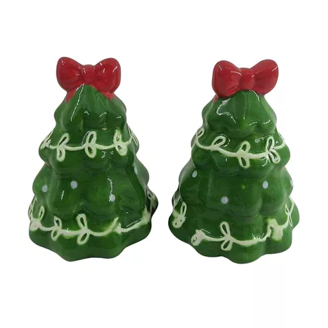 Enfeite de árvore de Natal de cerâmica artesanal