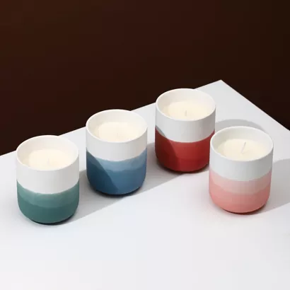 Castiçal de cerâmica Ombre