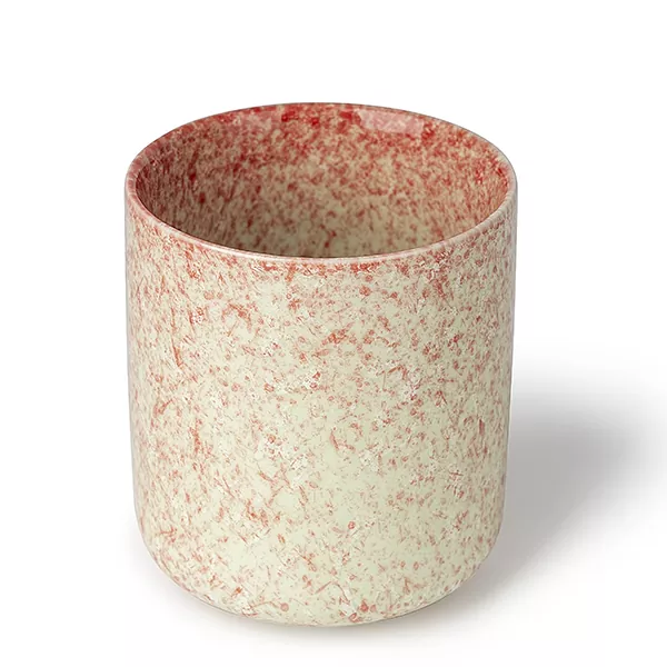 Velas de cerâmica da série de três cores