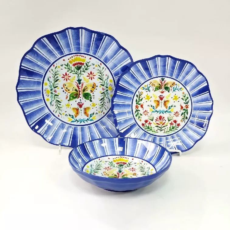 Louça floral vintage segura para micro-ondas