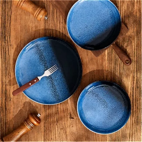 Conjunto de tigela de cerâmica vintage Ombre