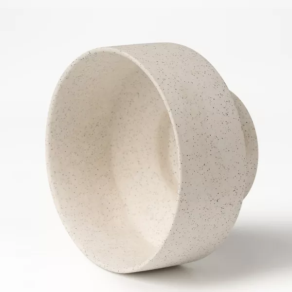 Castiçais de cerâmica geométrica estilo Wabi-sabi